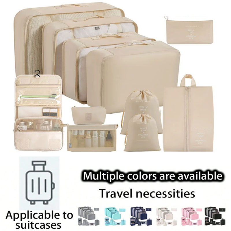 Travel Accessories Packing Cubes - Travel Storage Bags Set 7/8/9/10-Piece Digital