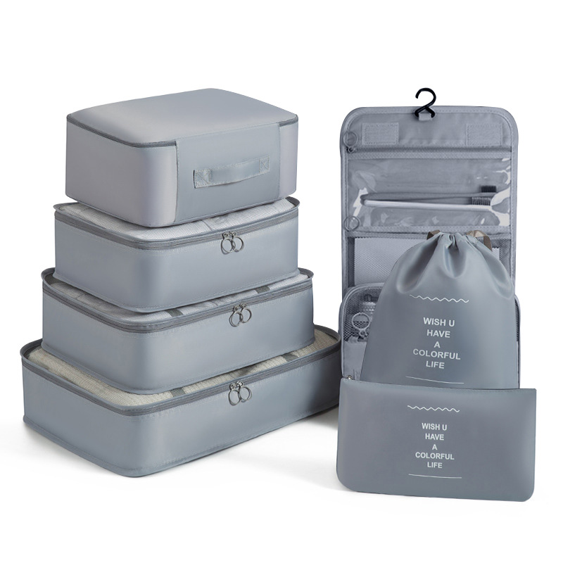 Travel Accessories Packing Cubes - Dormitory Student Multi-Compartment Travel Storage Set