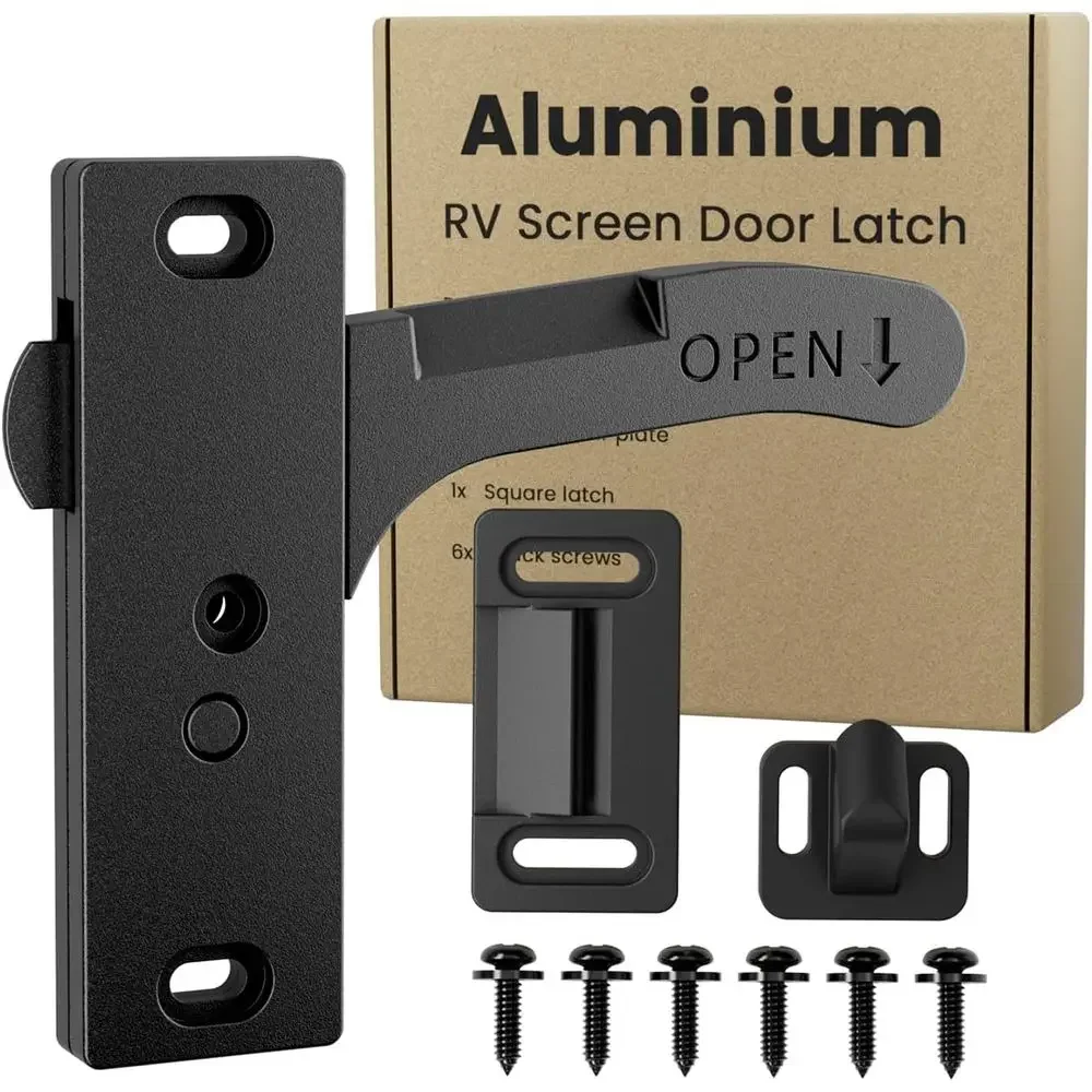 Travel Accessories Usa - Safoner Aluminum RV Screen Door Latch