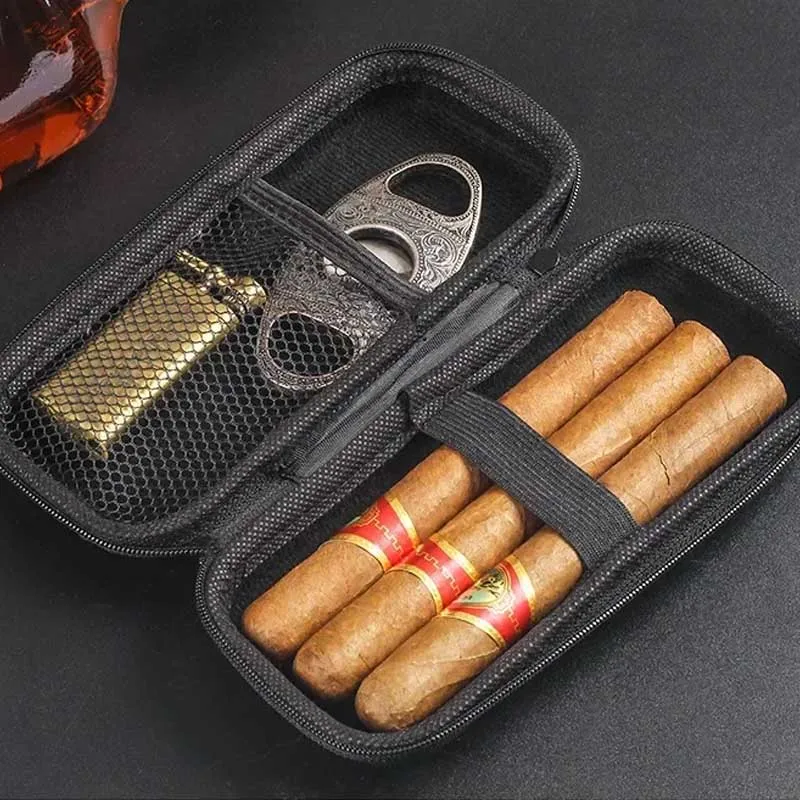Travel Accessories Usa - Portable Cigar Case EVA Light weight