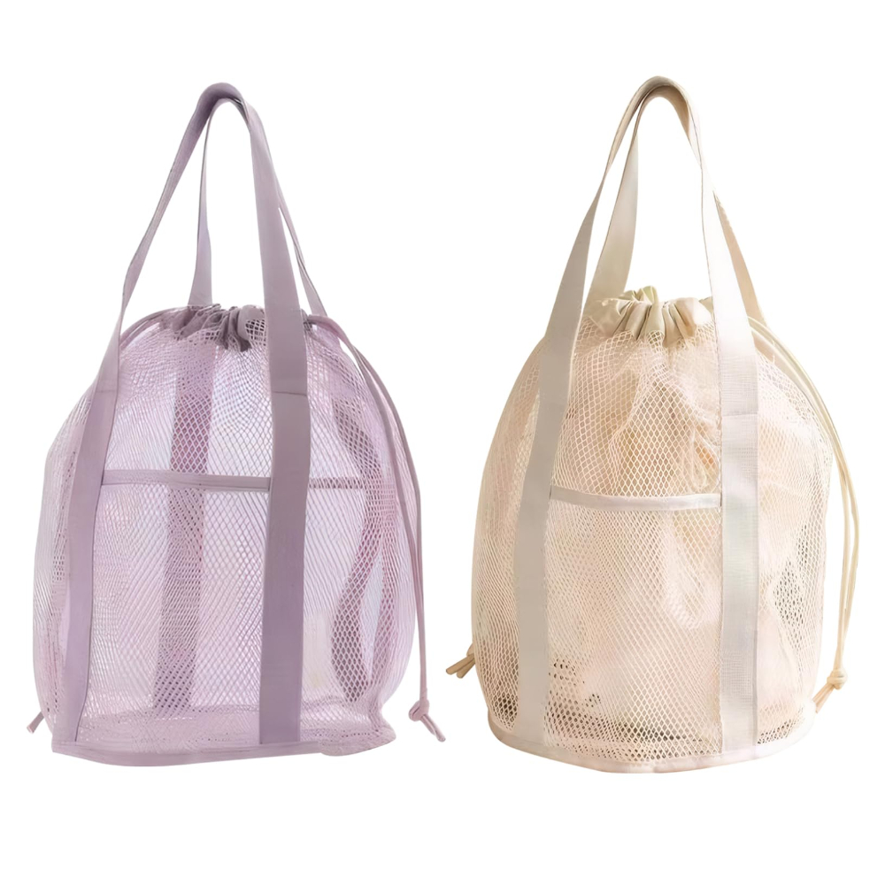 Travel Accessories Bag - Travel Toiletry Bag Mesh Hollowed-out Folding