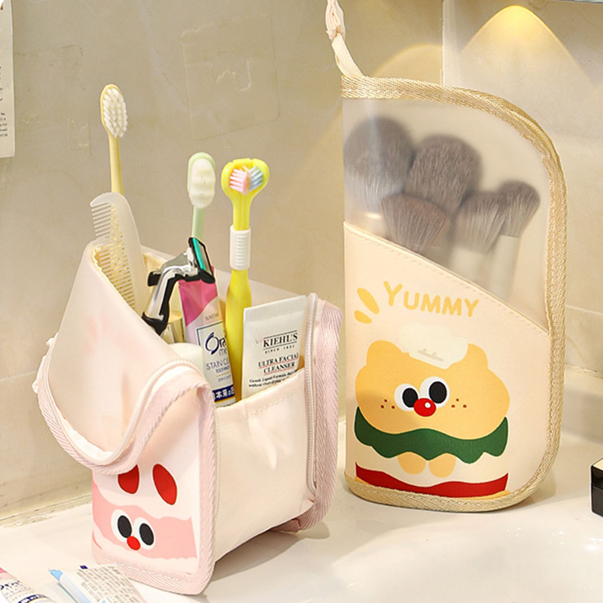 Travel Accessories Bag - 1Pcs Cosmetic Bag Travel Stand Storage