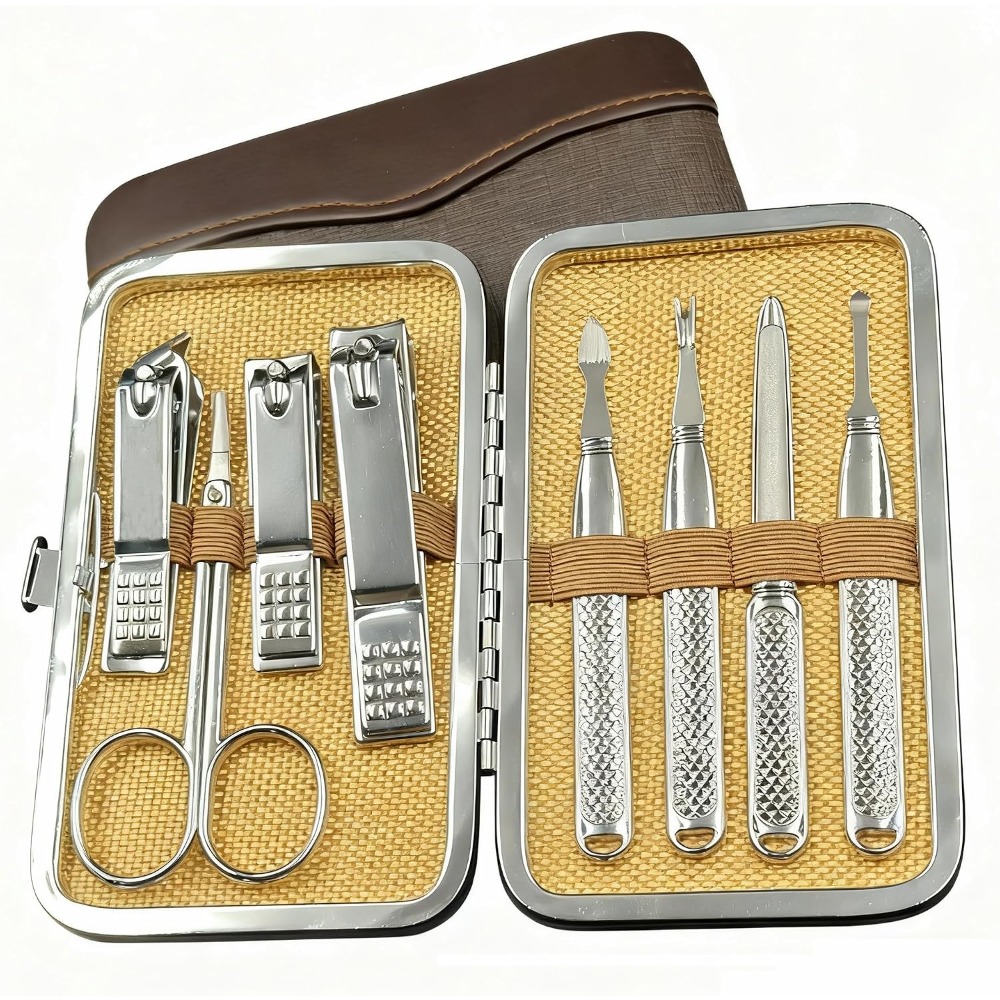 Travel Accessories Kit For Men - Professional Manicure Pedicure Set for Men