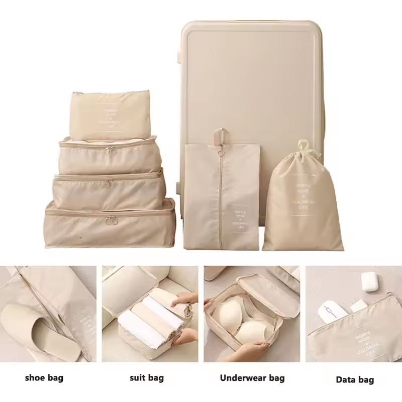 Travel Storage Bags Set 7/8/9/ - Travel Accessories Packing Cubes ulasan dan harga