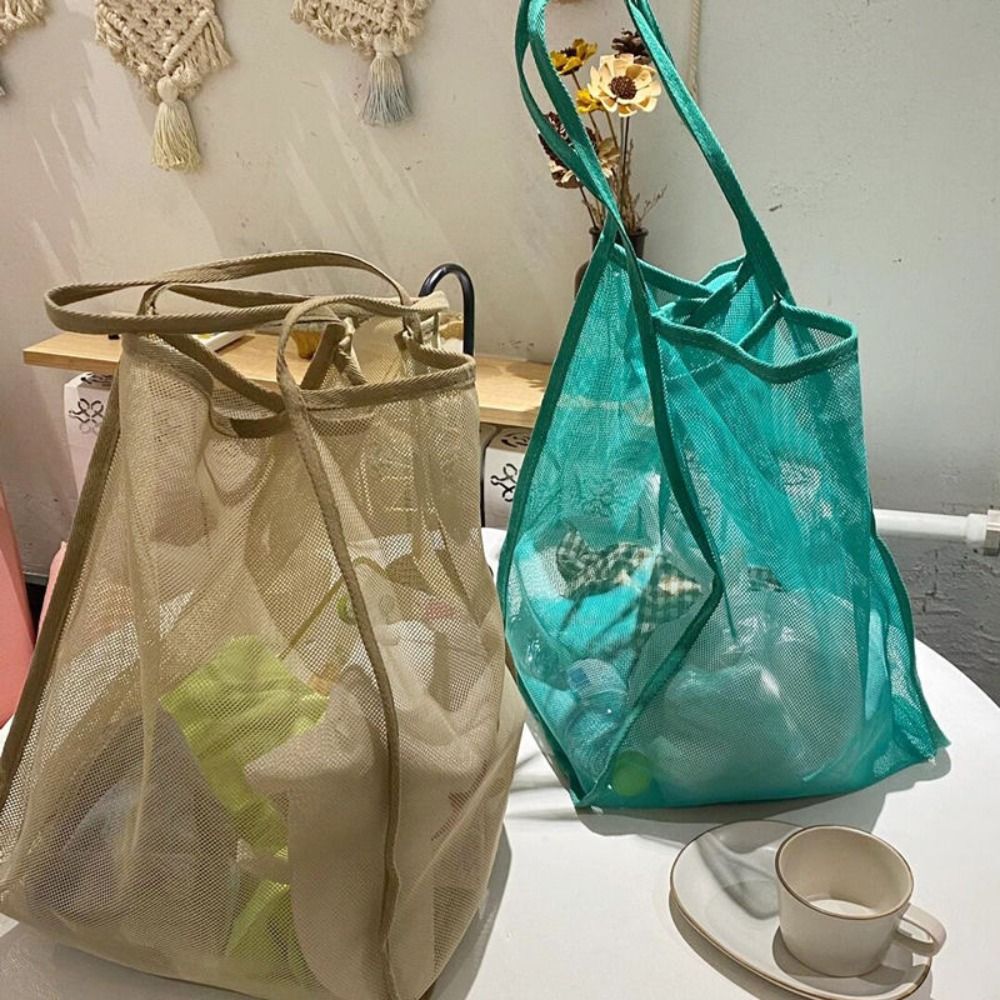 Mesh Beach Bag Lightweight, Br - Travel Packing Accessories ulasan dan harga