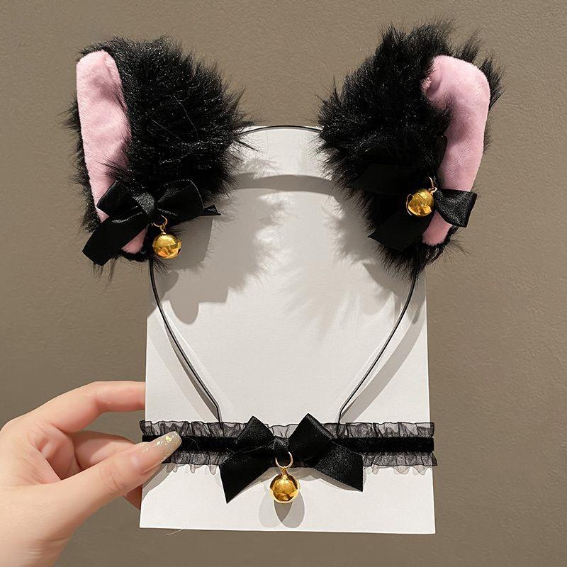 Plush Cat Ear Headband for Wom - Quirky Travel Accessories ulasan dan harga