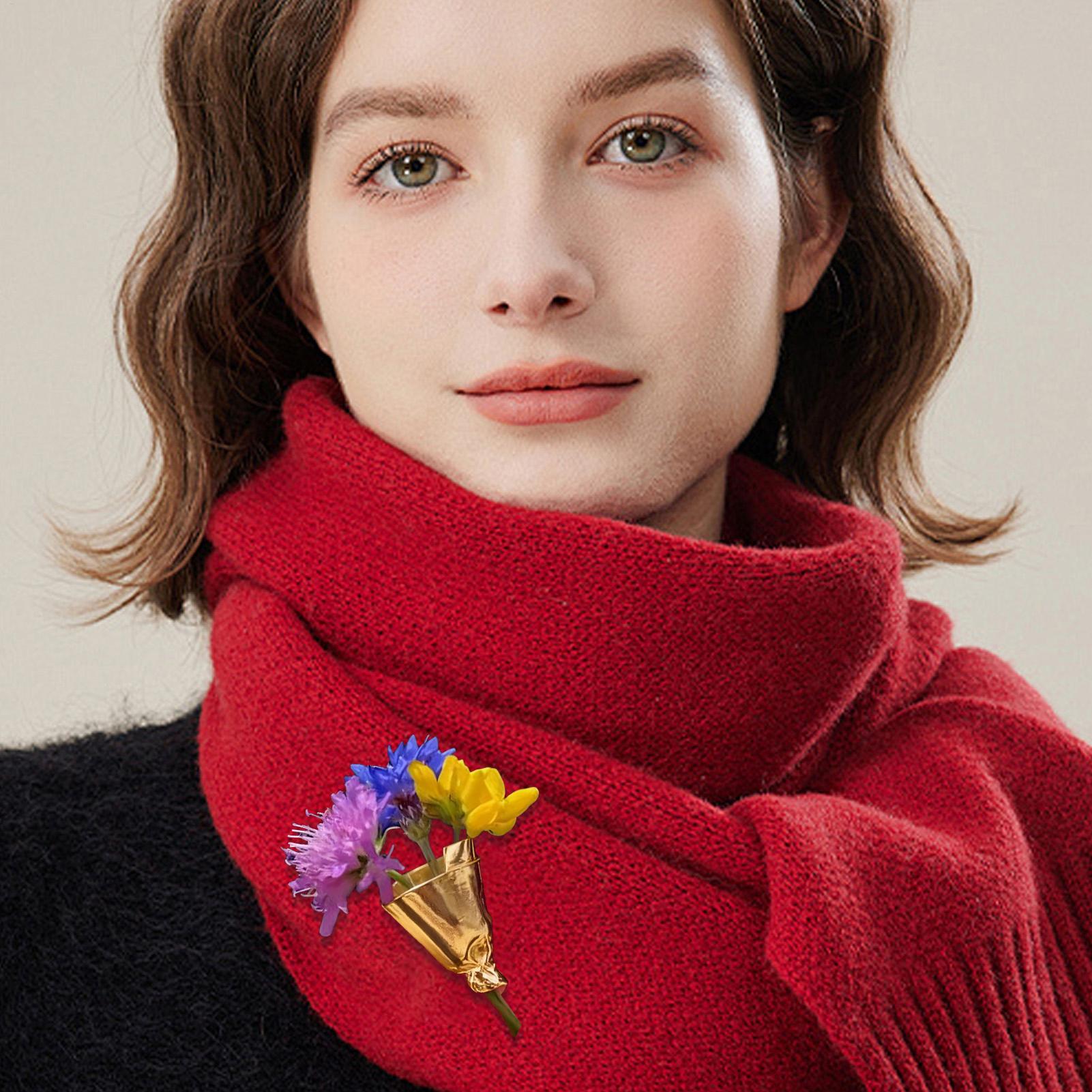 Women Flowers Bouquet Pins Bro - Travel Accessories India ulasan dan harga
