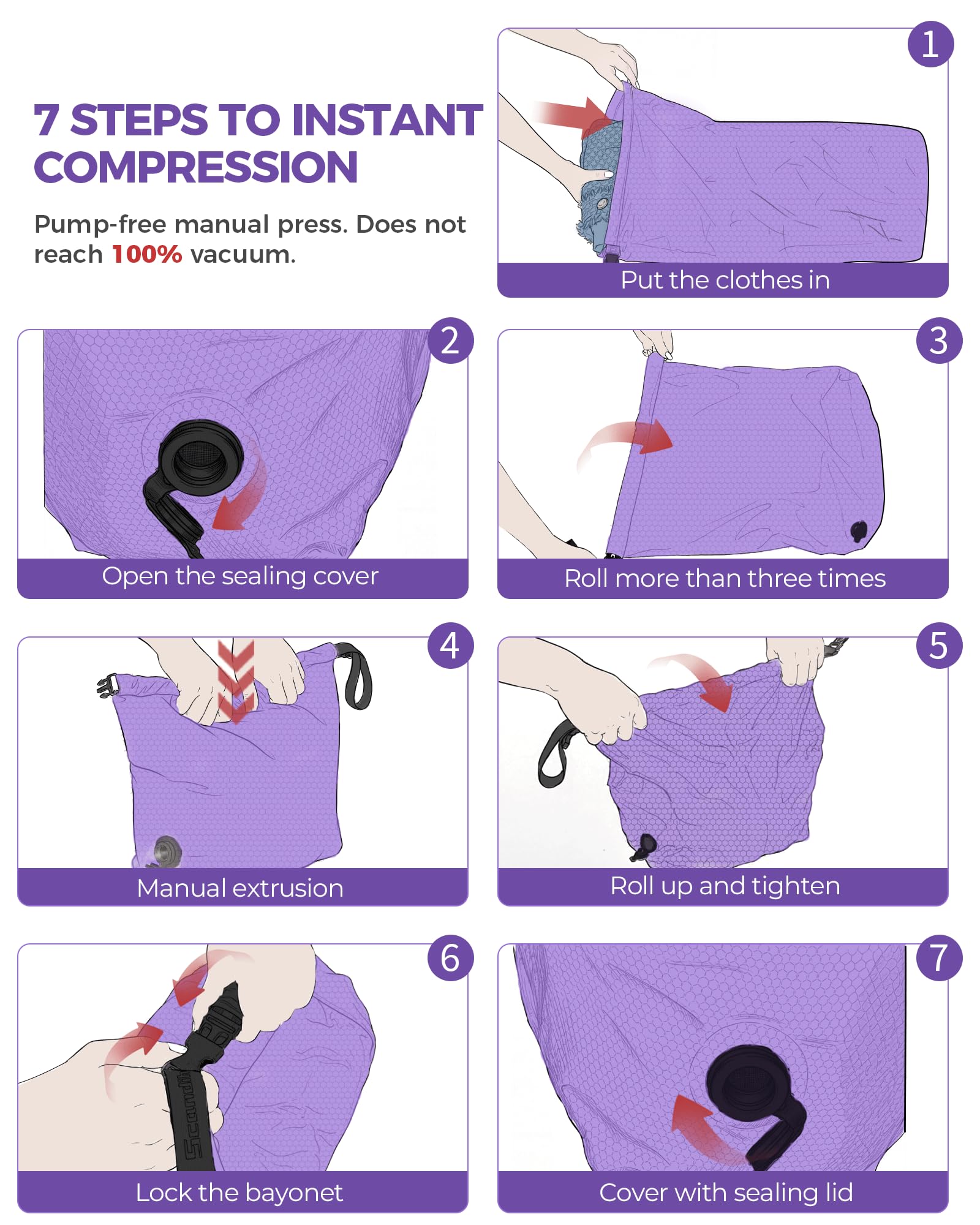Bump Free Compression Bag for  - Travel Accessories Packing Cubes ulasan dan harga