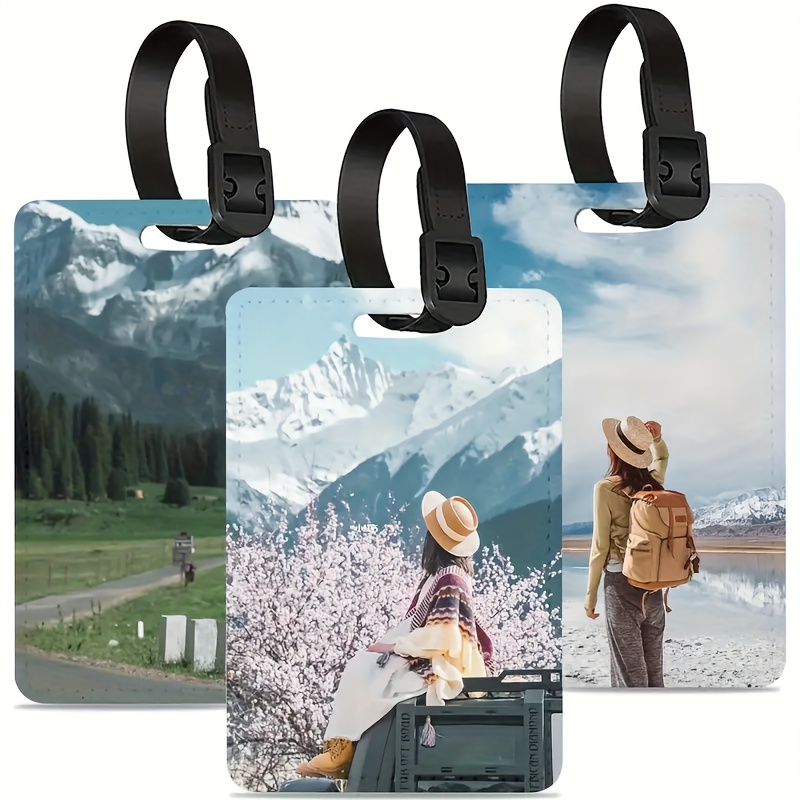 Custom Photo Leather Luggage T - Travel Accessories Meaning ulasan dan harga