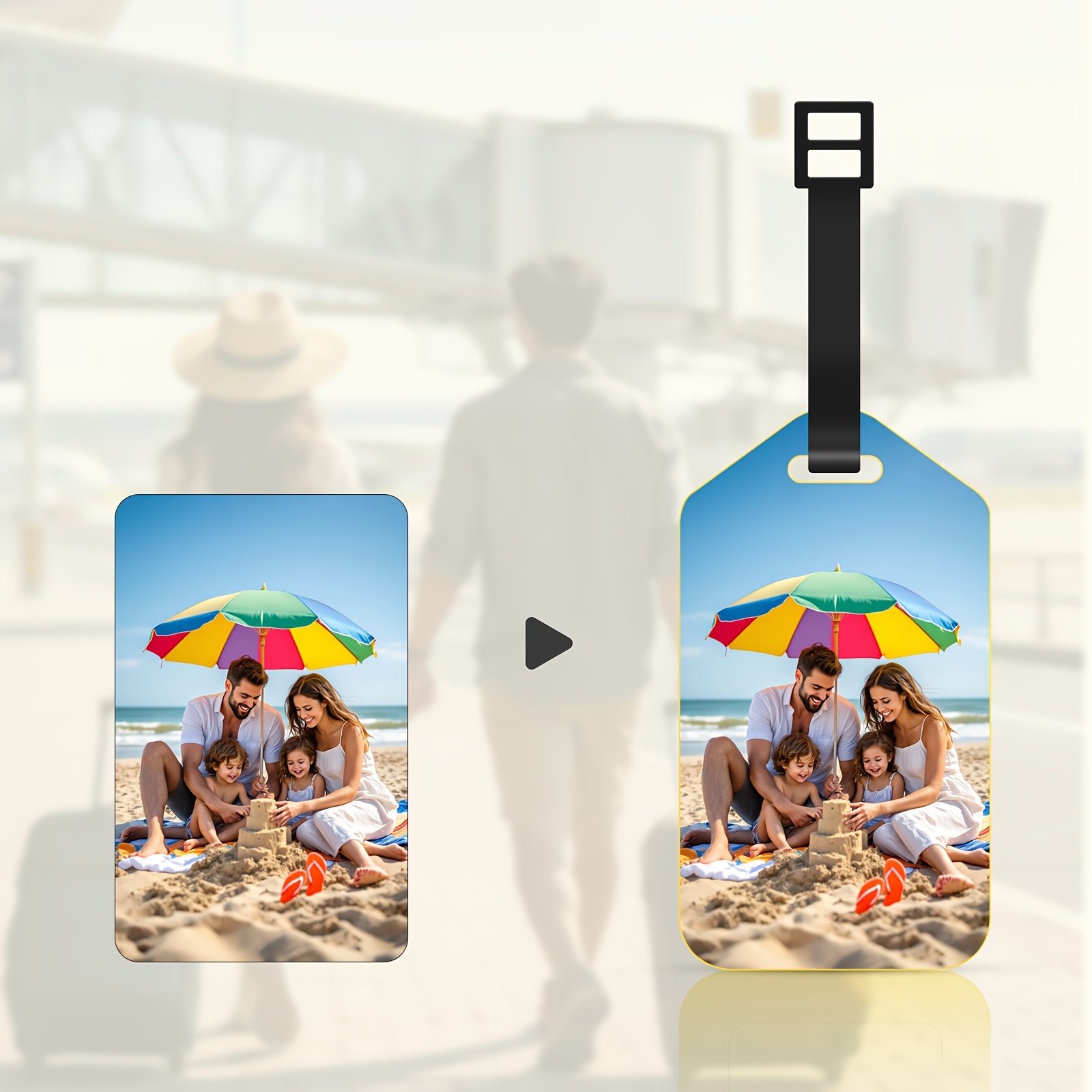 Custom Photo Leather Luggage T - Travel Accessories Meaning ulasan dan harga