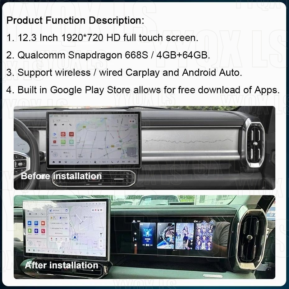 12.3 inch Co-pilot Display For - Travel Accessories South Africa ulasan dan harga