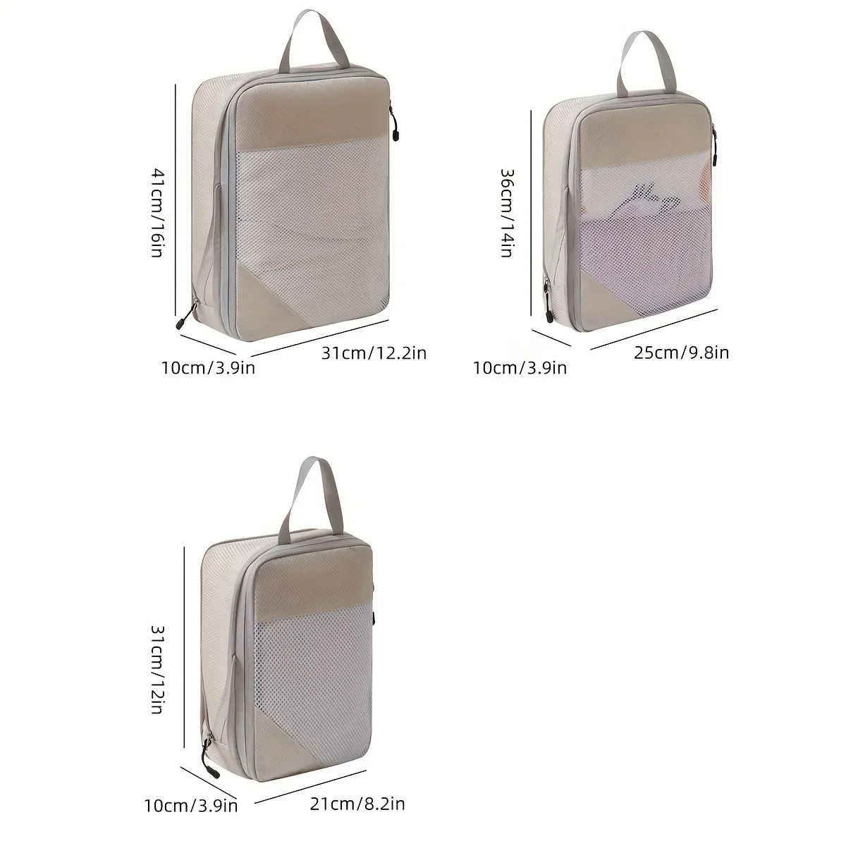 3-piece travel compression pac - Travel Accessories Packing Cubes ulasan dan harga