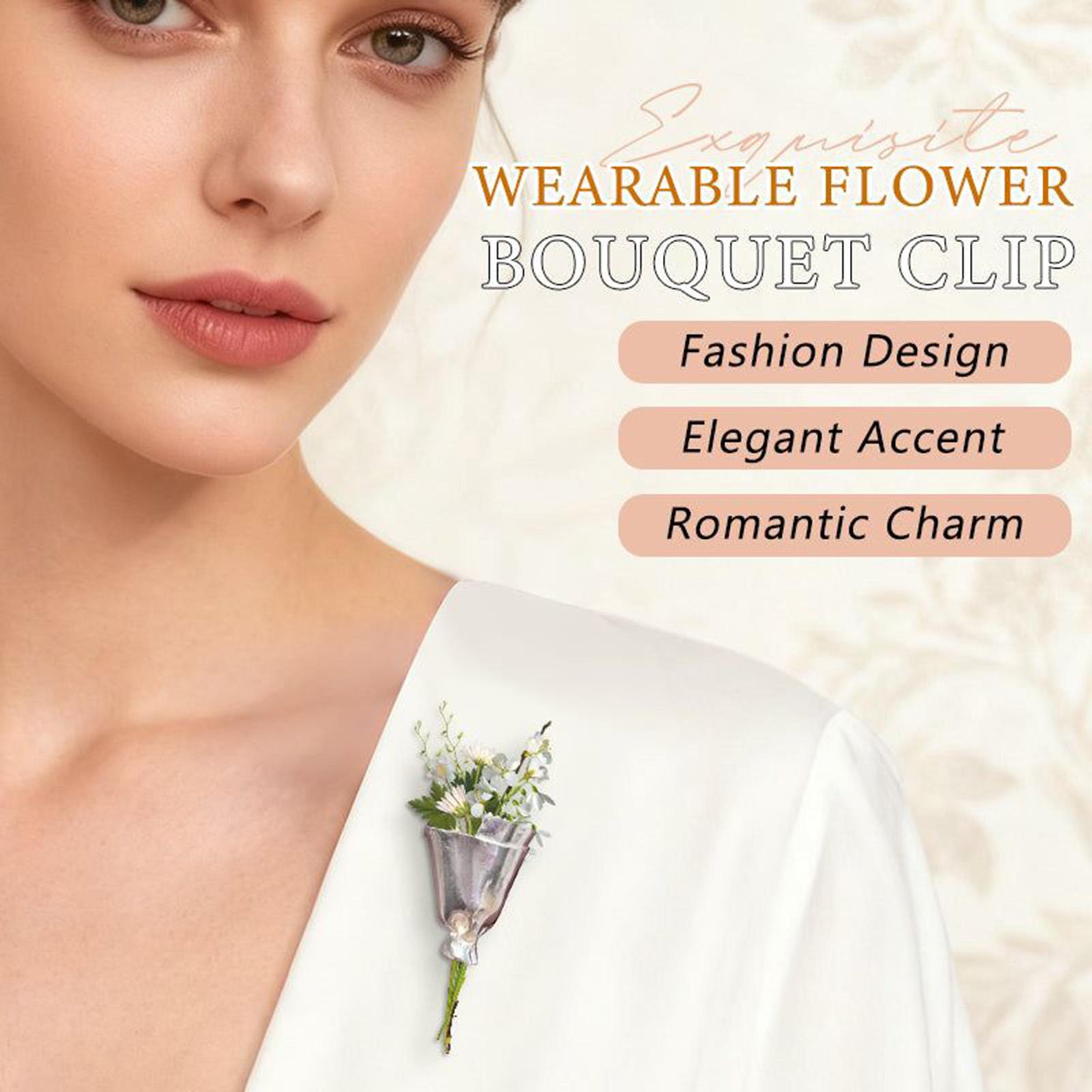 Bouquet Holder Lapel Pins Wedd - Travel Accessories India ulasan dan harga