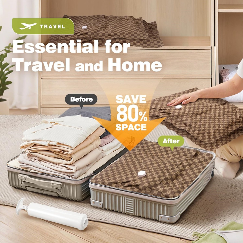 Vacuum Storage Bags,Travel Ess - Travel Accessories Packing Cubes ulasan dan harga