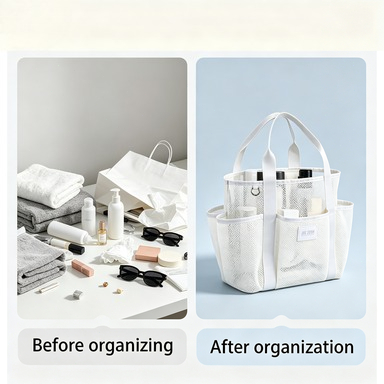 Travel Supplies Makeup Bag Mes - Travel Accessories Packing Cubes ulasan dan harga