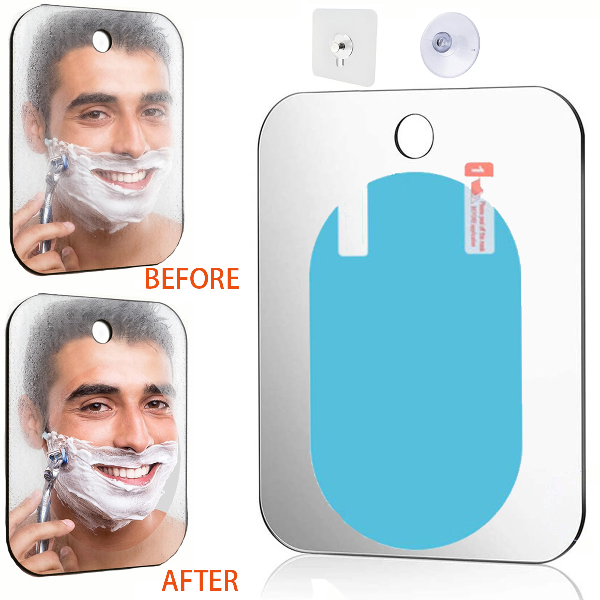 Acrylic Fog Free Mirror Set Wi - Travel Accessories Needed ulasan dan harga