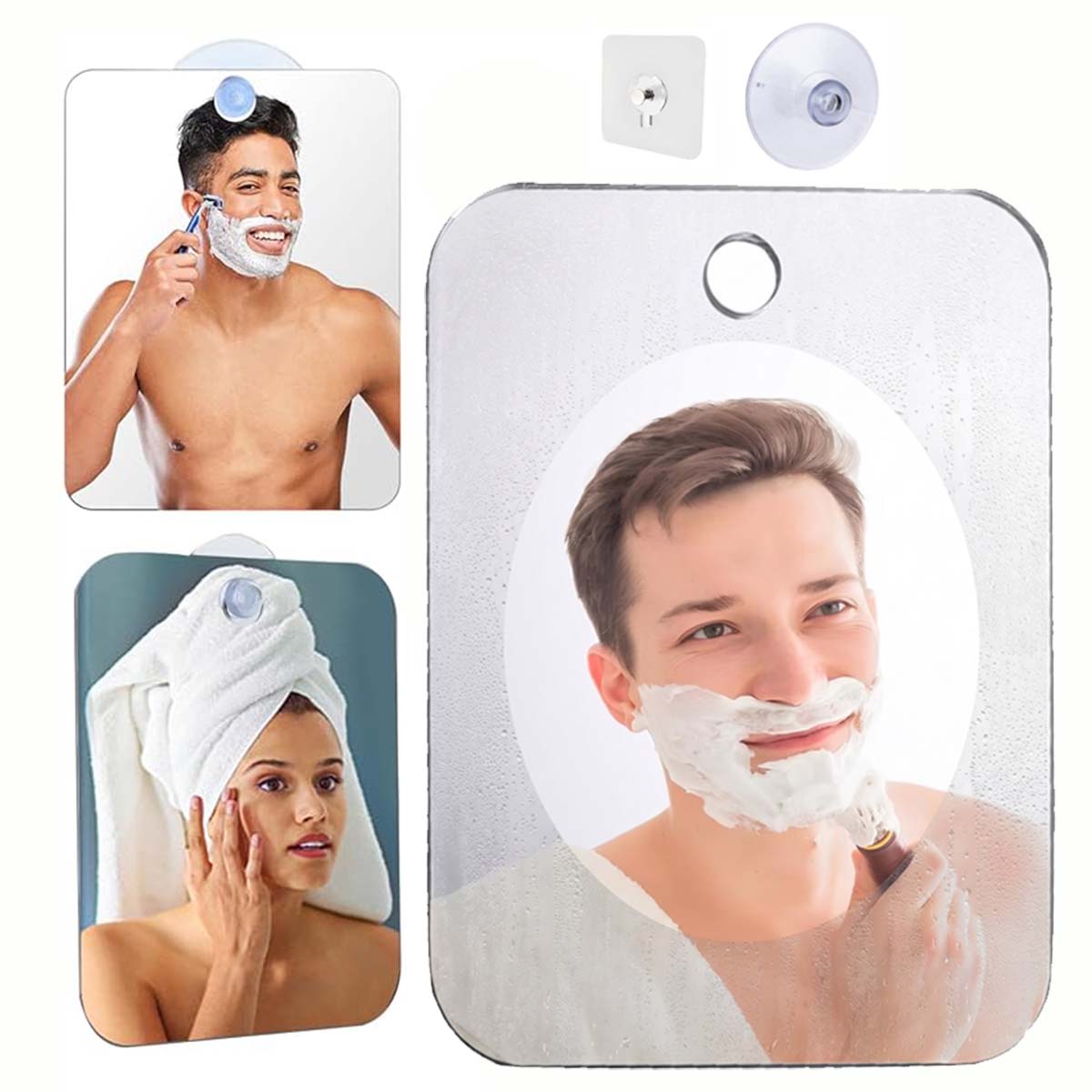 Acrylic Fog Free Mirror Set Wi - Travel Accessories Needed ulasan dan harga