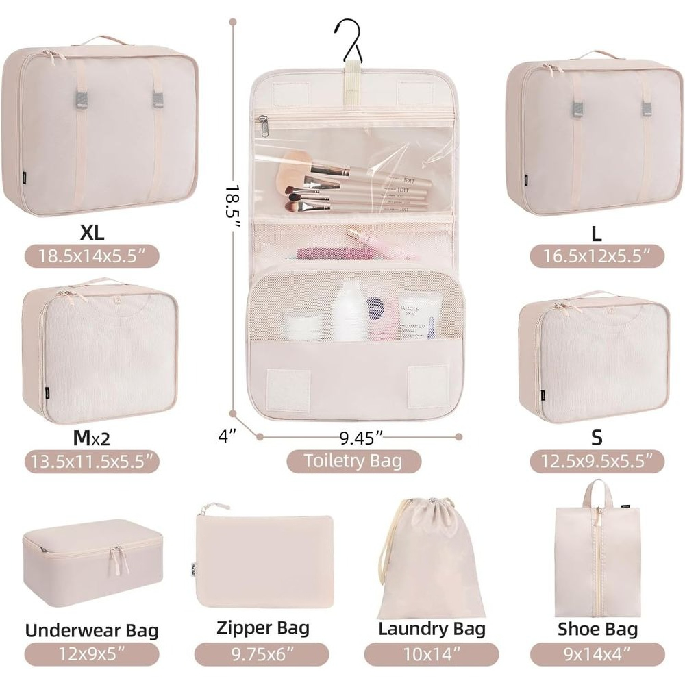 Set/8 Set/10 Set Packing Cubes - Travel Accessories Packing Cubes ulasan dan harga