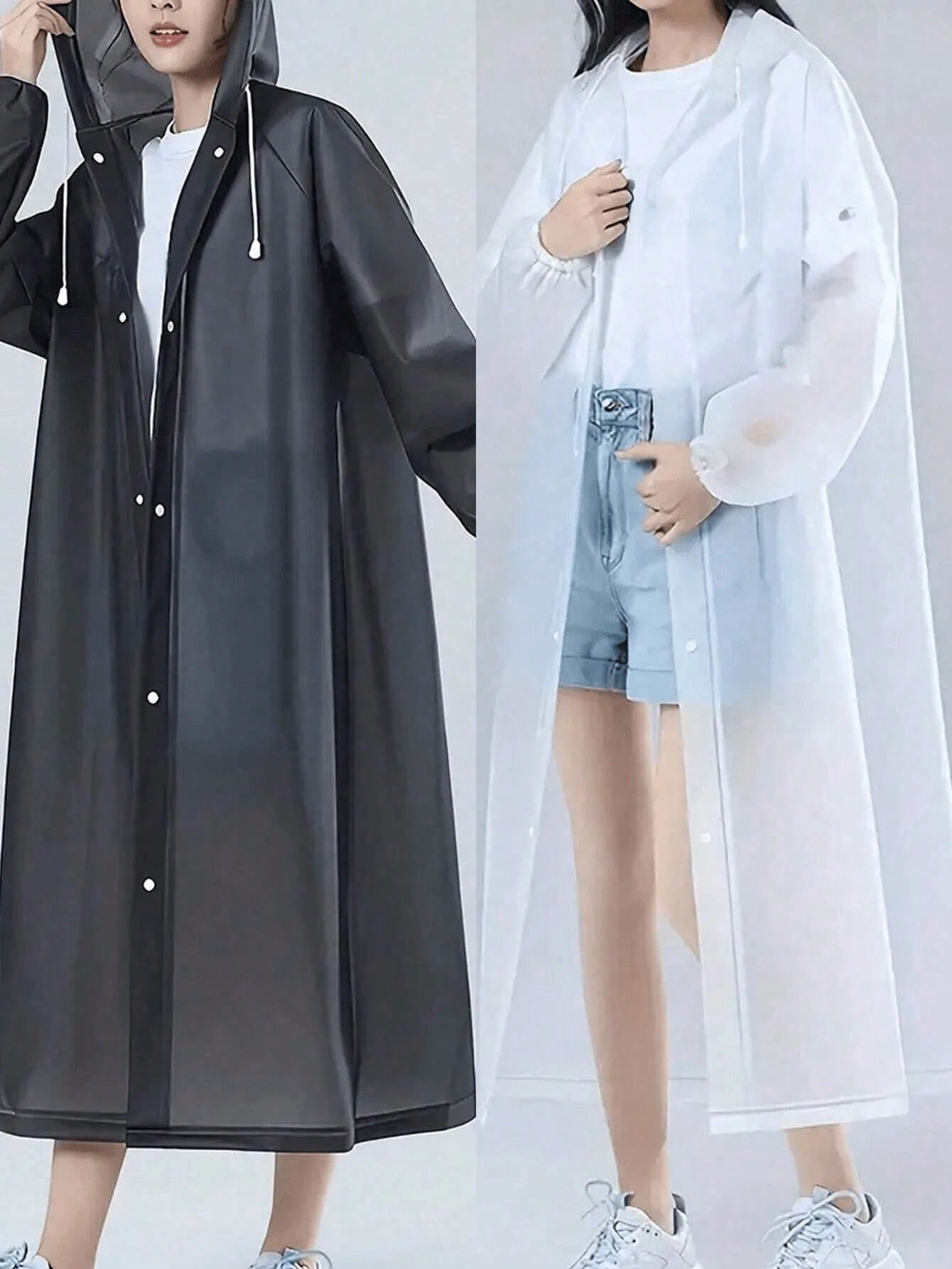 Long EVA Unisex Raincoat Thick - Travel Accessories Needed ulasan dan harga