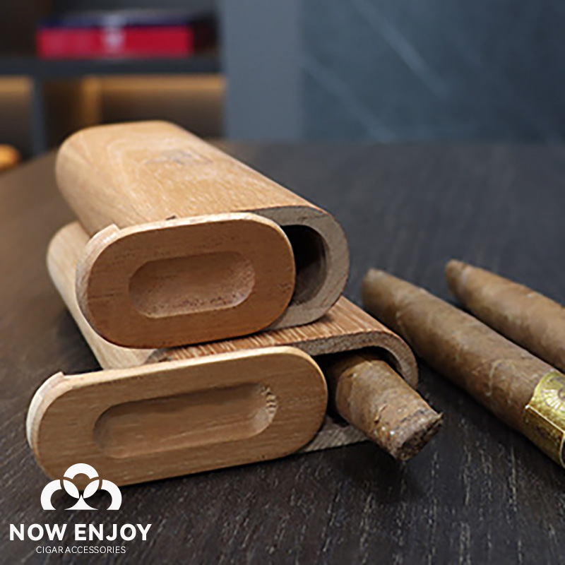 Portable Cigar Case Natural Ce - Travel Accessories Usa ulasan dan harga
