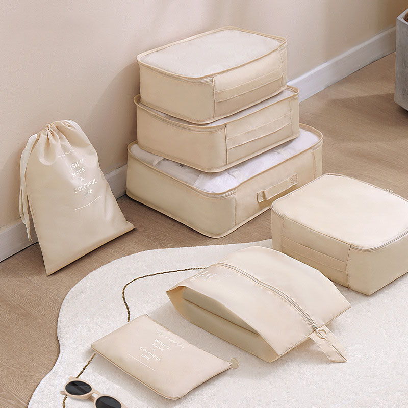 7Pcs Travel Packing Cubes Set  - Travel Accessories Packing Cubes ulasan dan harga