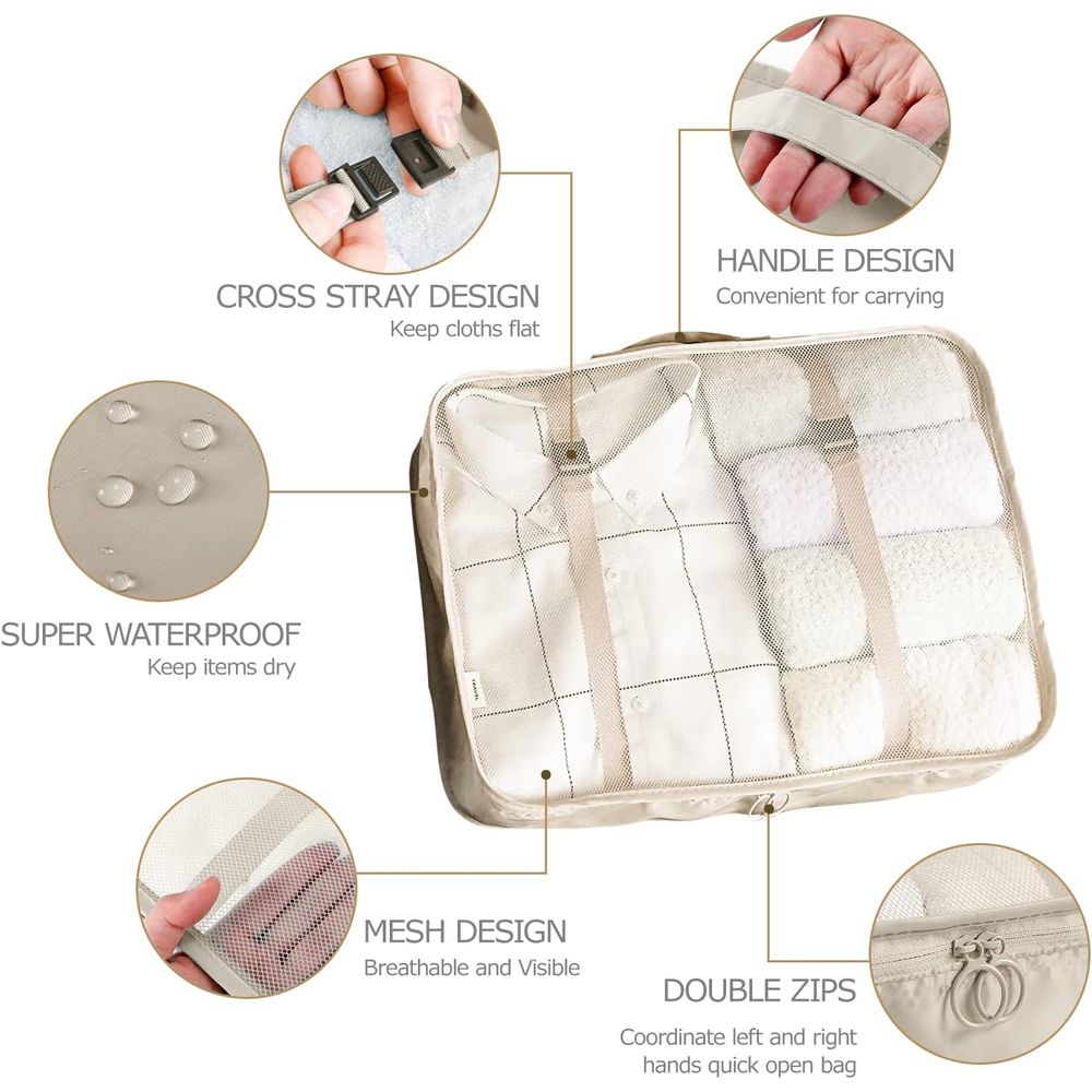 Set Packing Cubes or Suitcases - Travel Accessories Packing Cubes ulasan dan harga