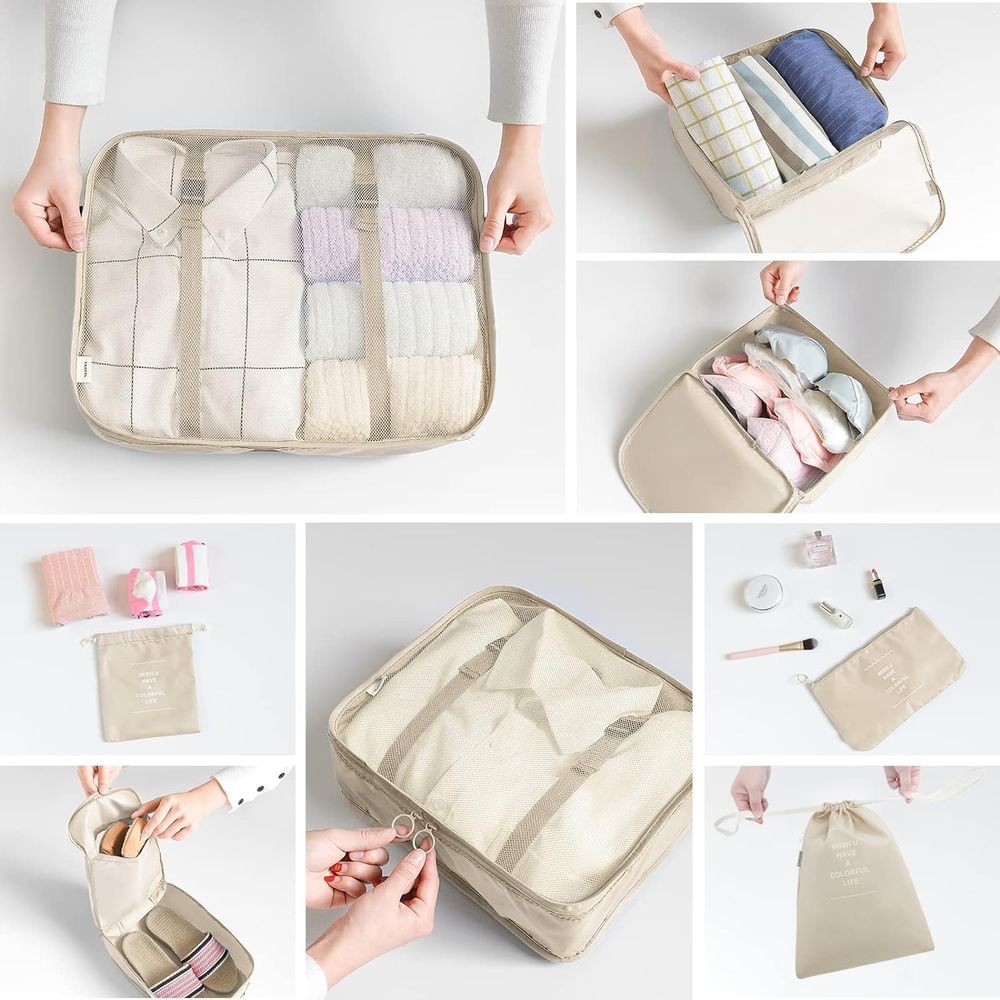 Set Packing Cubes or Suitcases - Travel Accessories Packing Cubes ulasan dan harga