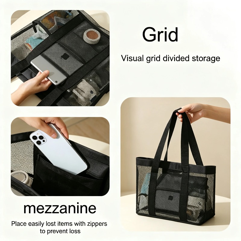Beach Tote Bag Packaging Makeu - Travel Accessories Needed ulasan dan harga