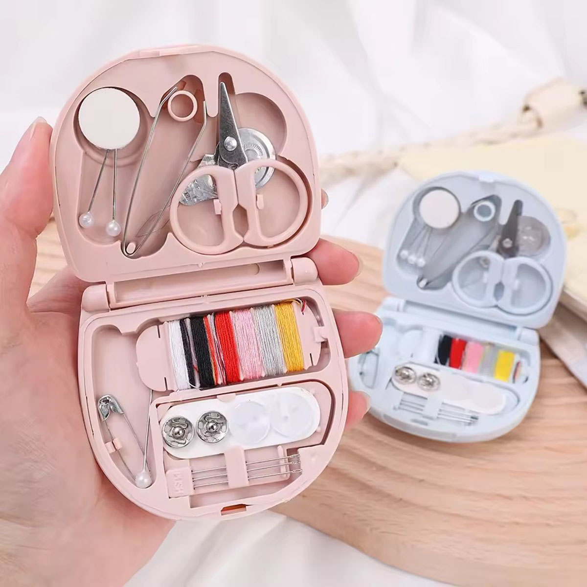 Mini Manual Sewing Machine Kit - Travel Accessories Kit For Men ulasan dan harga