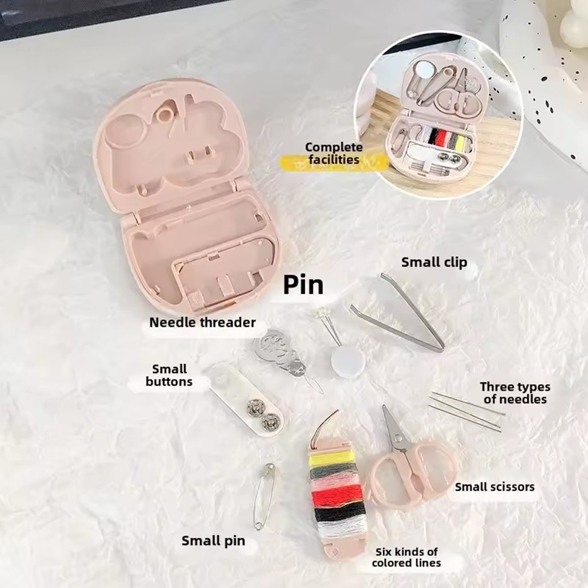 Mini Manual Sewing Machine Kit - Travel Accessories Kit For Men ulasan dan harga