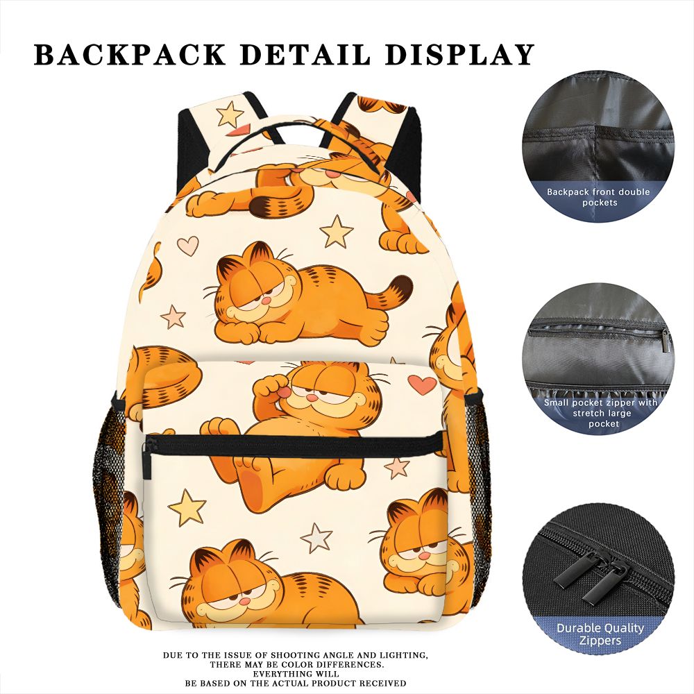 Funny Lazy Garfield Backpack S - Travel Packing Accessories ulasan dan harga