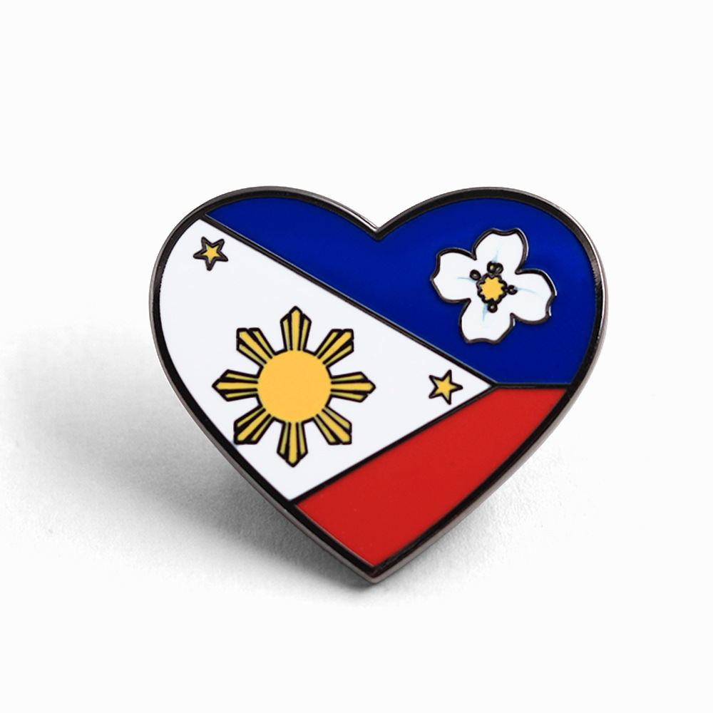 1 Pc Philippines Heart Flag En - Travel Accessories Philippines ulasan dan harga