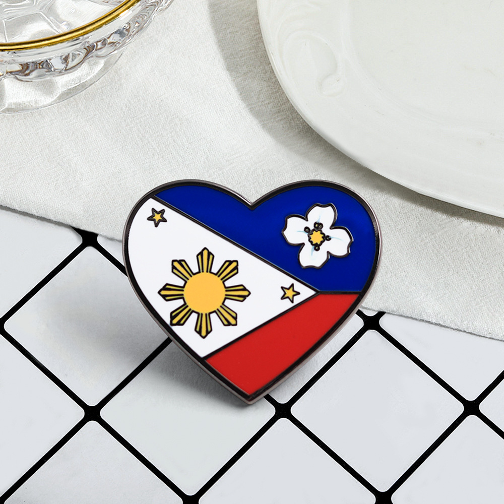 1 Pc Philippines Heart Flag En - Travel Accessories Philippines ulasan dan harga